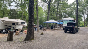 a picture of RV site #3 here at Barker Gap